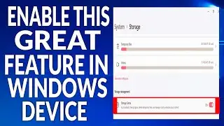 How To Enable Storage Sense on Computer | Great Feature Option in Windows 11