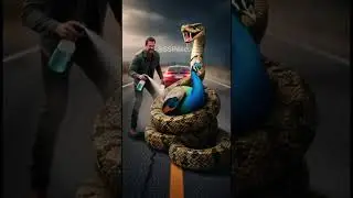 Horror Scene Of Peacock And Snake #animals #viralshorts