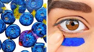 TOLLES MAKE-UP MIT NAHRUNGSMITTELN