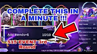 515 Event 3rd Round Tips 🔥 !!! - Complete Adding Friend Quest in a MINUTE