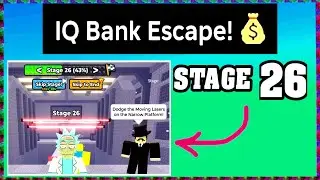STAGE 26 IQ BANK ESCAPE Roblox Walkthrough [Full Guide English] 💰