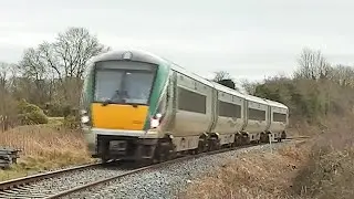 Irish Rail 22000 class DMU's on the Waterford Line - Co. Kilkenny