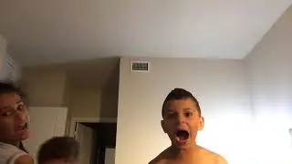 WWE wrestling with my cousin and brother