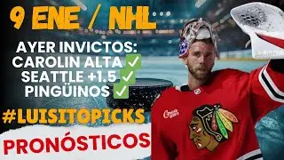 🔴 AYER INVICTOS 3-3 EN PRON&Oacute;STICOS DE NHL 🔥VIERNES 9 ENERO ​​🏒​​ PICKS DEL HOCKEY SOBRE HIELO