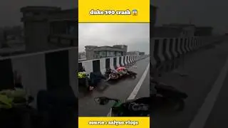duke crash 😱 | aalyan vlogs | duke 390 total loss #shorts #aalyanvlogs #jammuvloggers