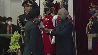 President Kovind presents Param Vishisht Seva Medal to Lt. General Ranbir Singh, AVSM**, YSM, SM