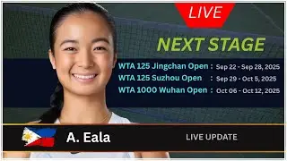 Alexandra Eala Next Match | WTA China Tour 2025 | Live Chat