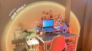 🌦 aesthetic desk setup: desk organization with my daily necessity, ft. ikea + shopee haul