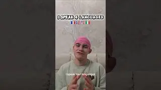 I speak 4 languages in one video🤪  #languagelearning #polyglot #fran&ccedil;ais #espa&ntilde;ol