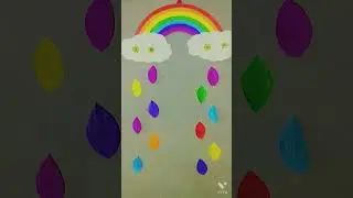 Rainbow 🌈 wall hanging/wall hanging ideas/rainbow wall hanging ideas/paper craft