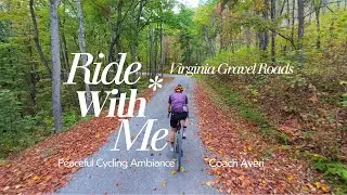 🚴 Autumn Gravel Massanutten Ridge | Drone Cycling Ambiance | Scott Addict Gravel 44c | Ride With Me