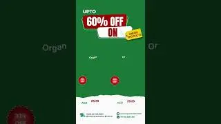 Get upto 60% off on organic products #shorts #dubai #uae #organicfood #offers #dxb #organicgrocery