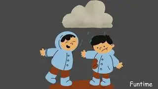 Rainy Day Fun | Kids Poem with Rhymes and Music | Fun in the Rain!☔