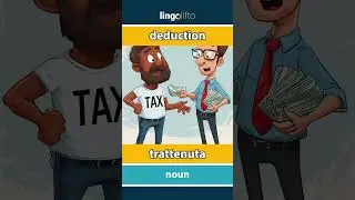 🇬🇧🇮🇹 deduction - trattenuta : learn English : impariamo l'inglese : vocabulary builder