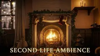 Ambience: Christmas Fireplace - Second Life