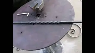 ground fixing wrought iron metal work twisting machine
