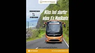 Smooth Rides with Manikanta Volvo! 🚌✨ #LuxuryTravel #BhubaneswarToHyderabad