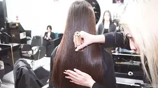 DRY HAIRCUT (NATURAL SOUNDS) - KEEPING LONG HEALTHY HAIR