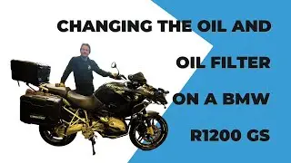 Oil & Filter Change on a BMW R1200 GS Motorbike