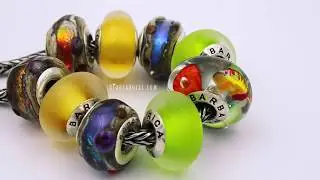Close look at Barb&auml;rica beads