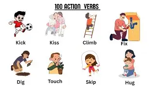 100 Action Verbs With Examples | Action Verbs Vocabulary | Action Words