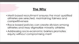 AP - Merit Based Racial Equality