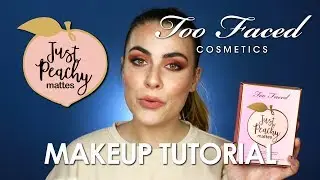 NEW Two Faced JUST PEACHY MATTES Fall Makeup Tutorial | Lauren Marie NYC