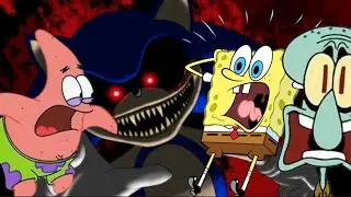 SpongeBob Gamers Play Sonic.Exe (AI)