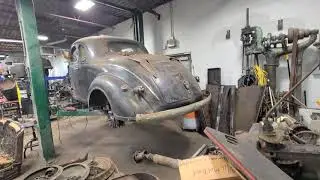 '36 Plymouth, '38 Chrysler Imperial Coupe and an NSU in our shop...