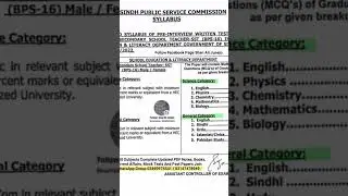syllables of SST secondary school teacher #spsc #update