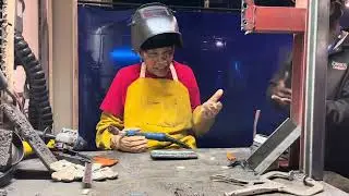 From Stick Welding To MIG Welding! #entrepreneur #blackwoman #welder