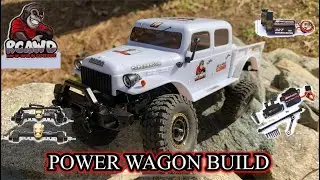 RCAWD SCX24 4 DOOR POWER WAGON BUILD / RCWAD 180 Motor & Transmission / RCAWD Portal Axles & MORE !!