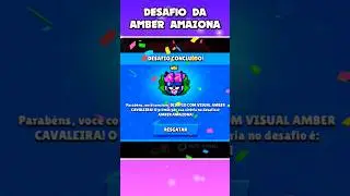 EU CONSEGUI a SKIN da AMBER AMAZONA no BRAWL STARS! 💜✨️ #brawlstars #shorts #brawlstarschallenge