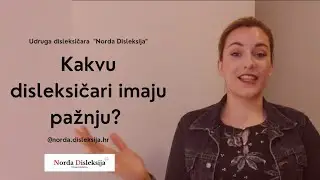 Pažnja, pažnja! #jasamdisleksičar - Norda Disleksija