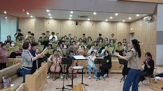 거룩한 성 ( 진천중앙교회) 연합성가대 연습