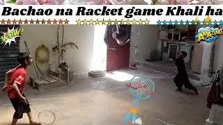 Racket game 🎾 khal Raha ha bacha|racket game playing the children