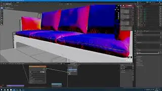 82  Моделирование дивана в Blender 2 8   Часть 6   Создание швов   Уроки на русском