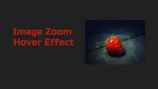 Image Zoom Hover Effect #javascript #frontend #animation #loader #loading #css3 #htmlcss #csseffect