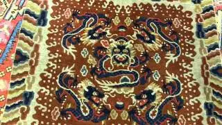 Antique Chinese Peking Dragon Rug