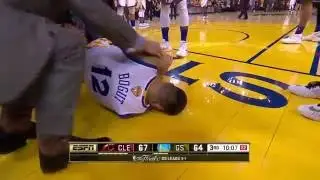 Andrew Bogut knee injury | NBA Finals Game 5 | Cavs v Warriors | 13 Jun 2016