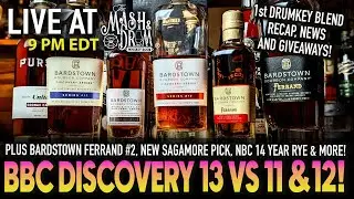 Bardstown Discovery Series 13 vs 12 and 11! Plus Ferrand #2, Sagamore Pick and DrumKey Blend Recap!