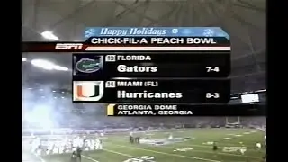 2004 Peach Bowl #14 Miami Fl vs #20 Florida No Huddle