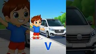 V is for Van 🚐 | Learn ABC | Fun Alphabet for Toddlers | Allfy Ballfy Kids #learnabc #alphabet