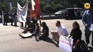 Black and Brown Lives Matter #protest closes Highway 1, Arrests made in #Monterey #BlackLivesMatter
