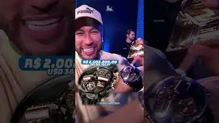 Neymar com seu novo JACOB & CO OPERA, rel&oacute;gio inspirado no filme &lsquo;Godfather&rsquo; 🔥 | #watches #neymarjr