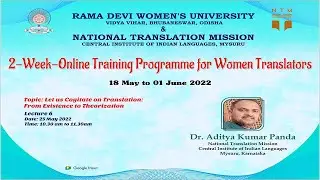 Let us Cogitate on Translation From Existence to Theorization by Dr  Aditya Kumar Panda