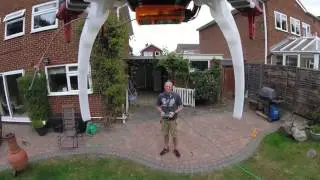 Dji f450 back garden flight! !