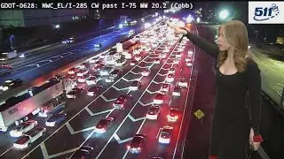 285 eastbound in Cobb County shut down due to crash