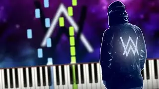 🗝 Alan Walker - Faded Piano Cover (Sheet Music + midi) Synthesia Tutorial