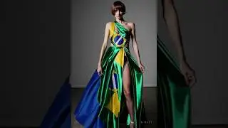 Modern Brazilian Flag Dresses &ndash; Bold AI Fashion and National Inspiration